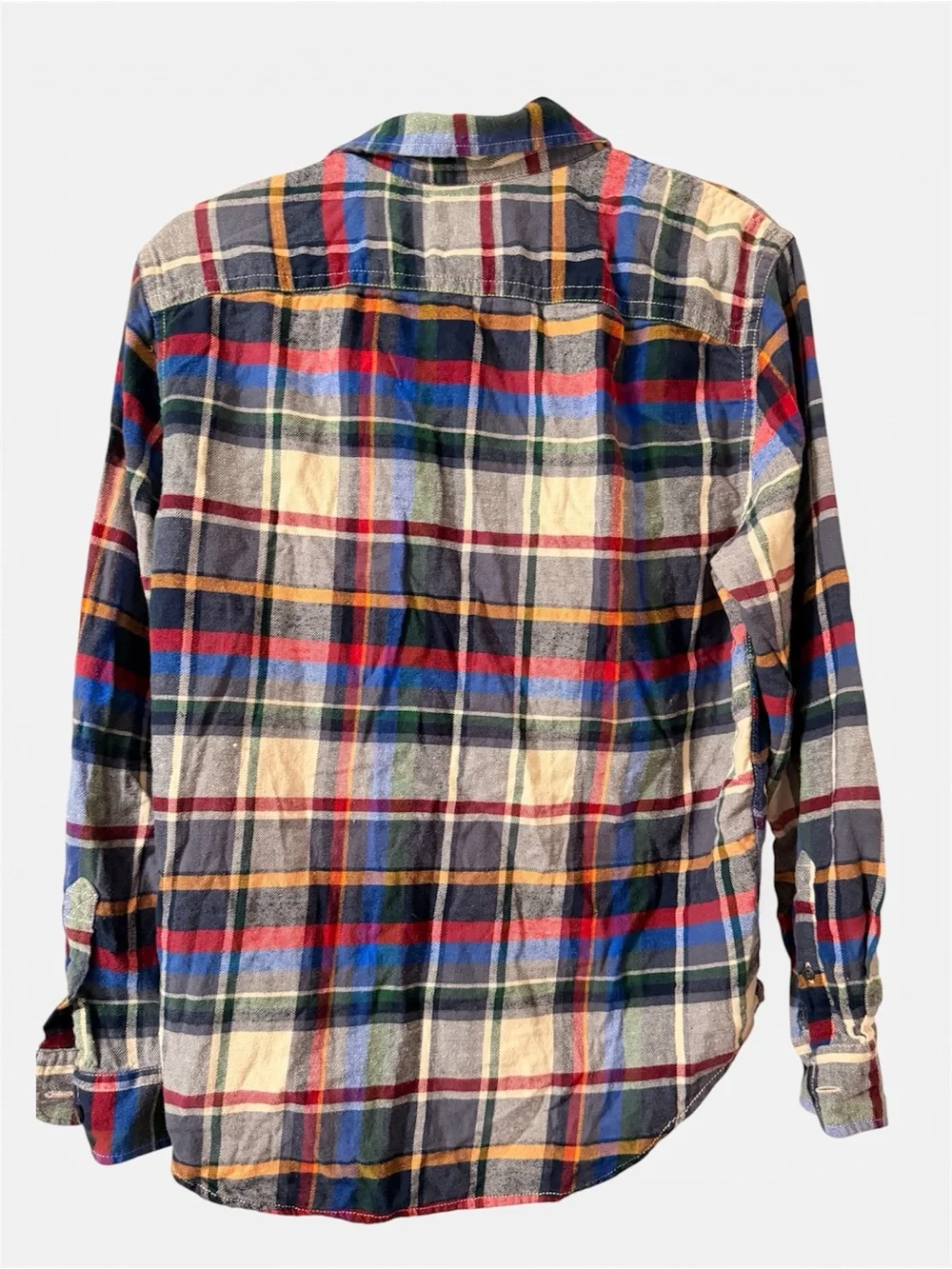 American Eagle Outfitters Multicolor Plaid Button-Down Shirt